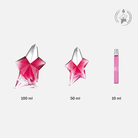 Mugler Angel Nova close-up spray nozzle demonstrating easy travel use