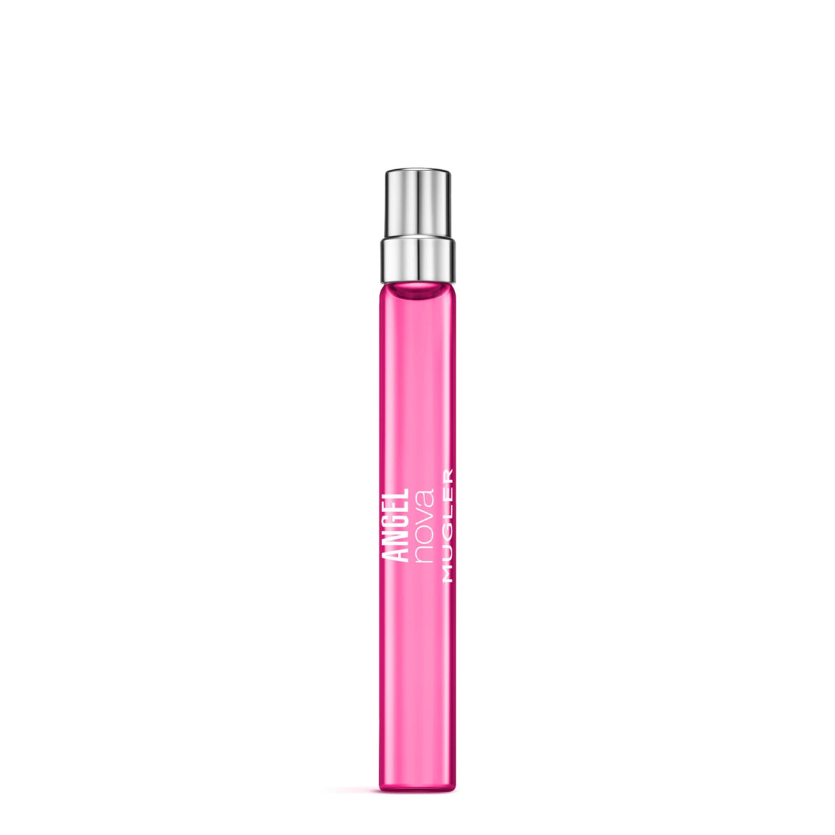 Mugler Angel Nova front bottle view showing compact design and brand appeal
