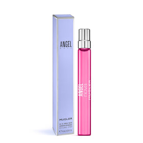 Mugler Angel Nova packaging detail emphasizing label and elegant finish