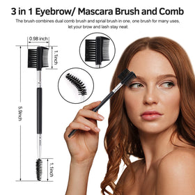 MUIIGOOD foldable eyebrow brush compact for travel-friendly grooming