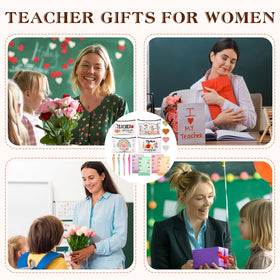 MUKOSEL classroom lifestyle scene showing teacher using kit at desk with gratitude