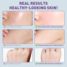 Mulukiss applied to hand demonstrating quick absorption and softness
