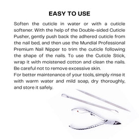 Mundial nipper with protective cap for safe storage and blade protection