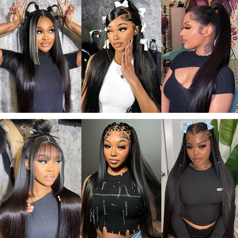 MUNONG styled high ponytail highlighting pre-plucked hairline benefit