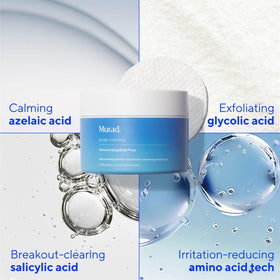 Murad product label closeup showing active acids and formulation details