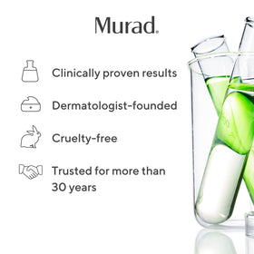 Murad comparison of arm texture before and after pads showing smoothing