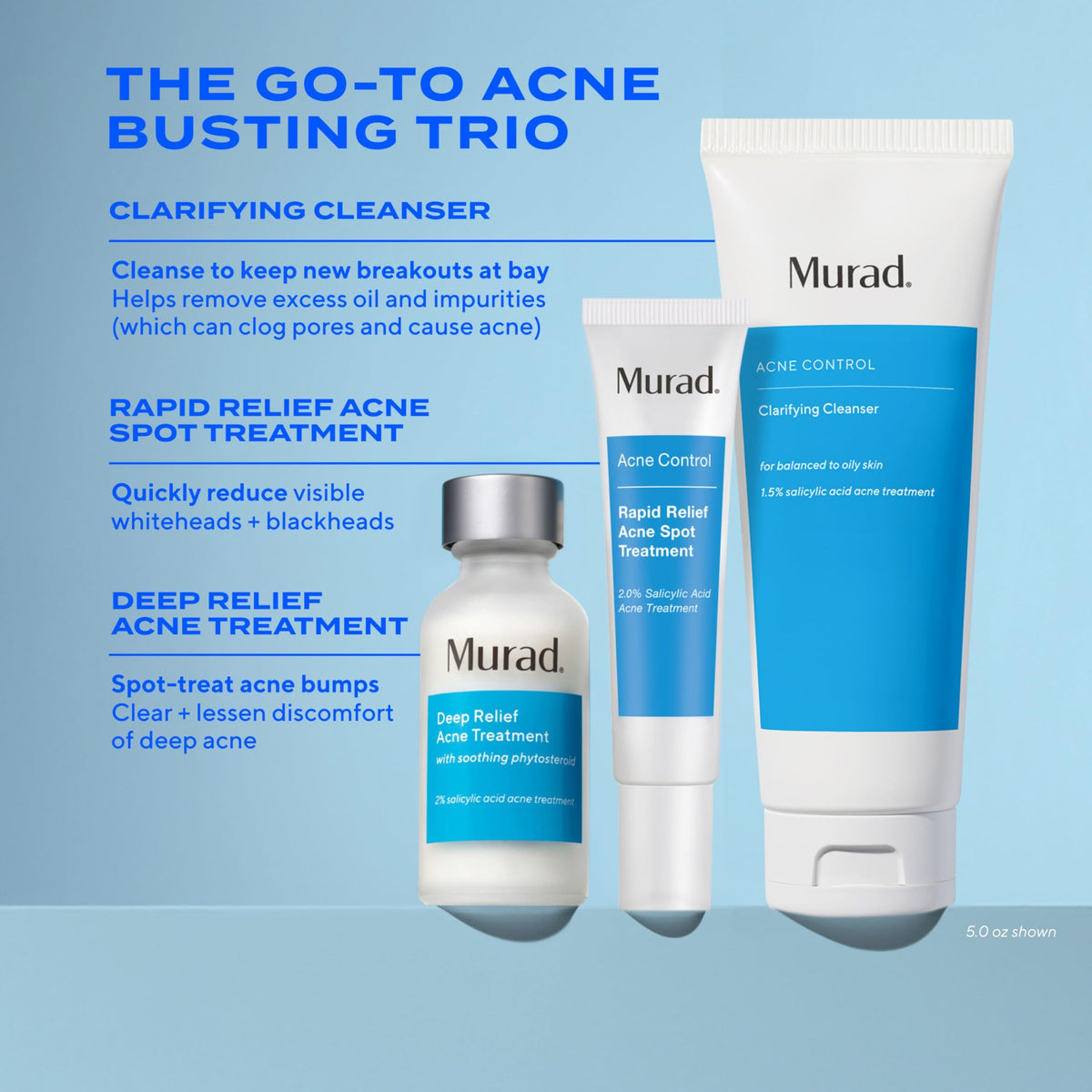 Murad cleanser on hand demonstrating easy application and quick spread