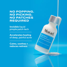 Murad bottle beside cleanser and moisturizer in bathroom, integrates into routine