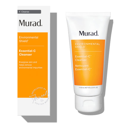 Murad front packaging showing cleanser bottle and label benefits
