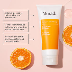 Murad pump and cap detail highlighting easy dispensing and control