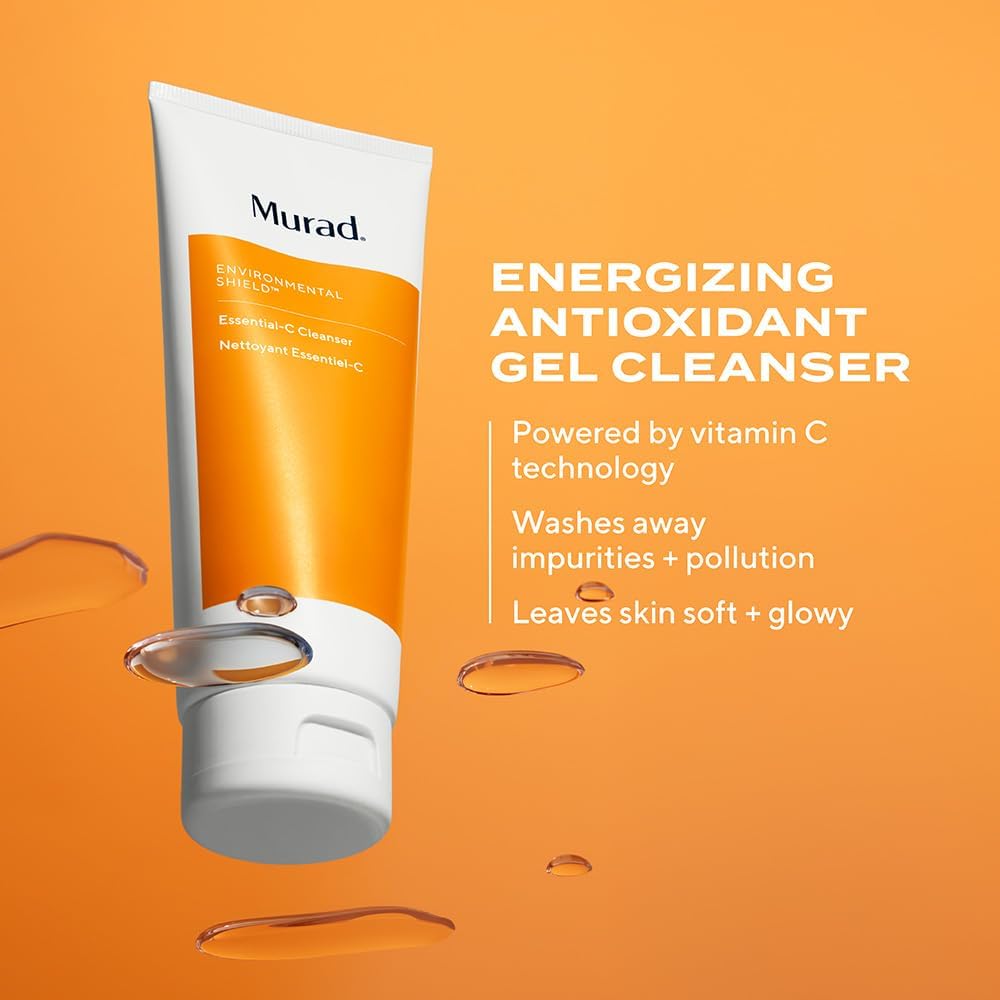 Murad Essential-C gel texture close-up highlighting lightweight hydration