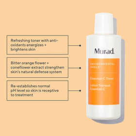 Murad Essential-C Toner clear liquid texture close-up highlighting lightweight hydration