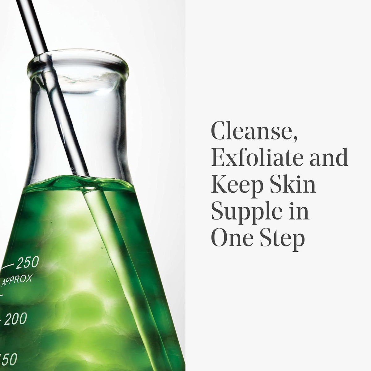 Murad product label highlighting lactic acid and vitamin E benefits