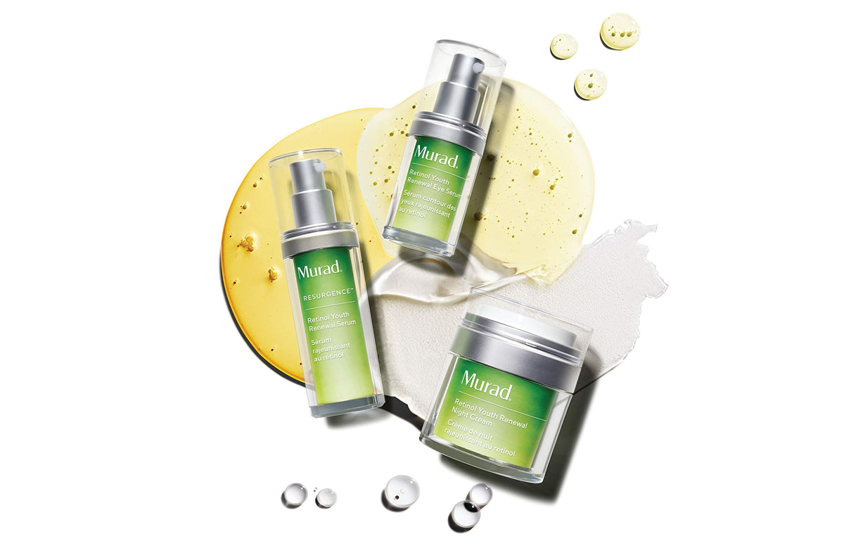 Murad ingredient label highlighting retinol technology and gentle formulation