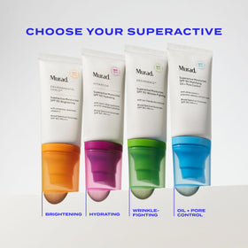 Murad matte finish before and after showing reduced shine