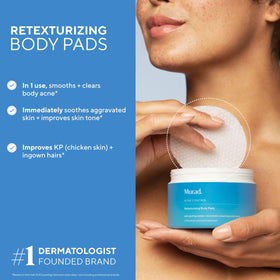 Murad pad soaked with serum showing texture and absorbency benefit