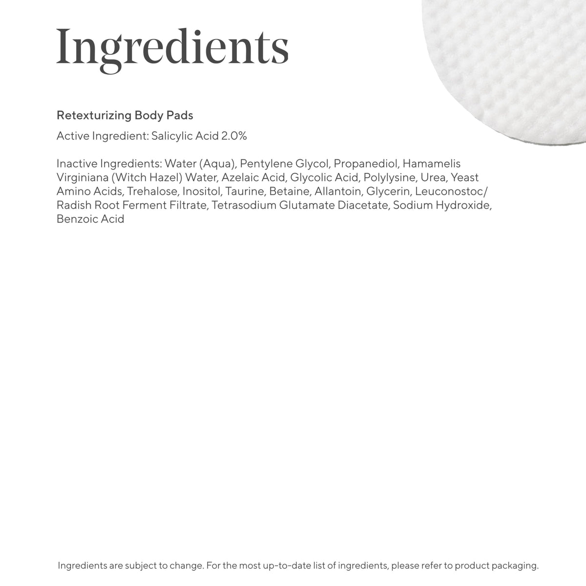 Murad pads staged by sink conveying easy daily body treatment