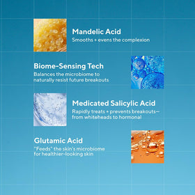 Murad poured serum on skin showing lightweight finish and fast absorption benefit