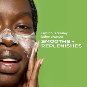 Murad cleanser dispensed on hand illustrating easy application