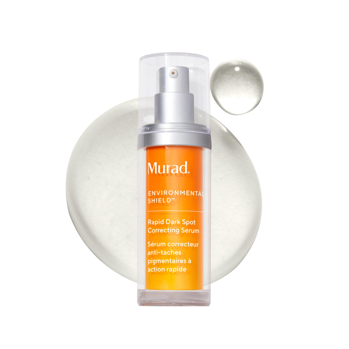 Murad bottle front view showing serum packaging and clear branding benefit: spot correction