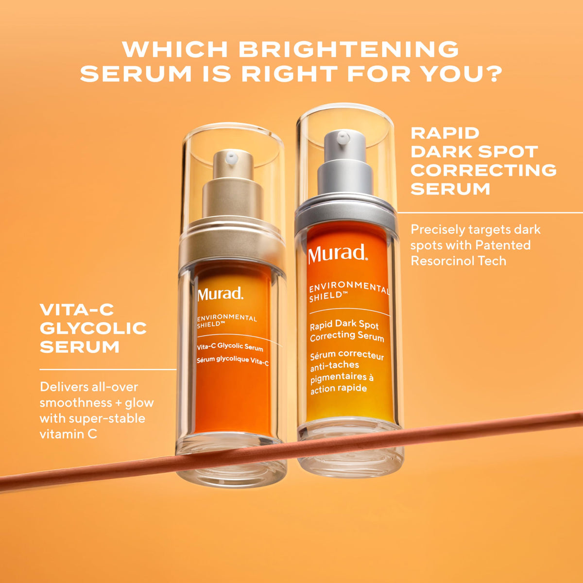 Murad bottle on bathroom counter in lifestyle setting suggesting daily routine integration benefit