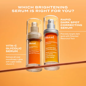 Murad bottle on bathroom counter in lifestyle setting suggesting daily routine integration benefit