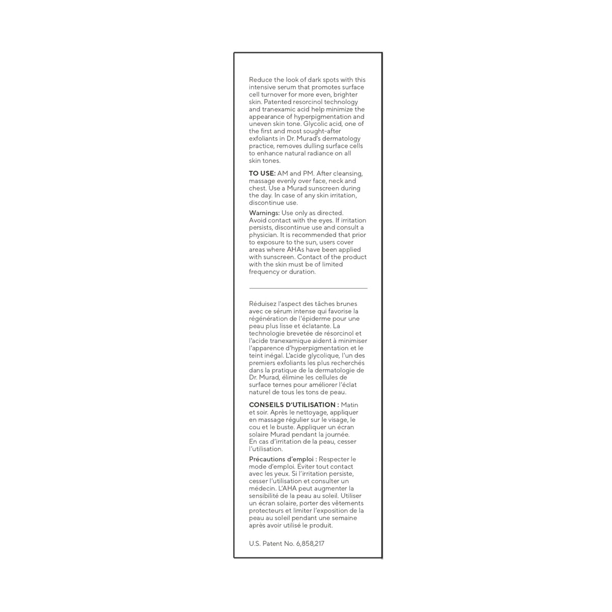 Murad pipette dispensing serum droplet highlighting controlled application benefit