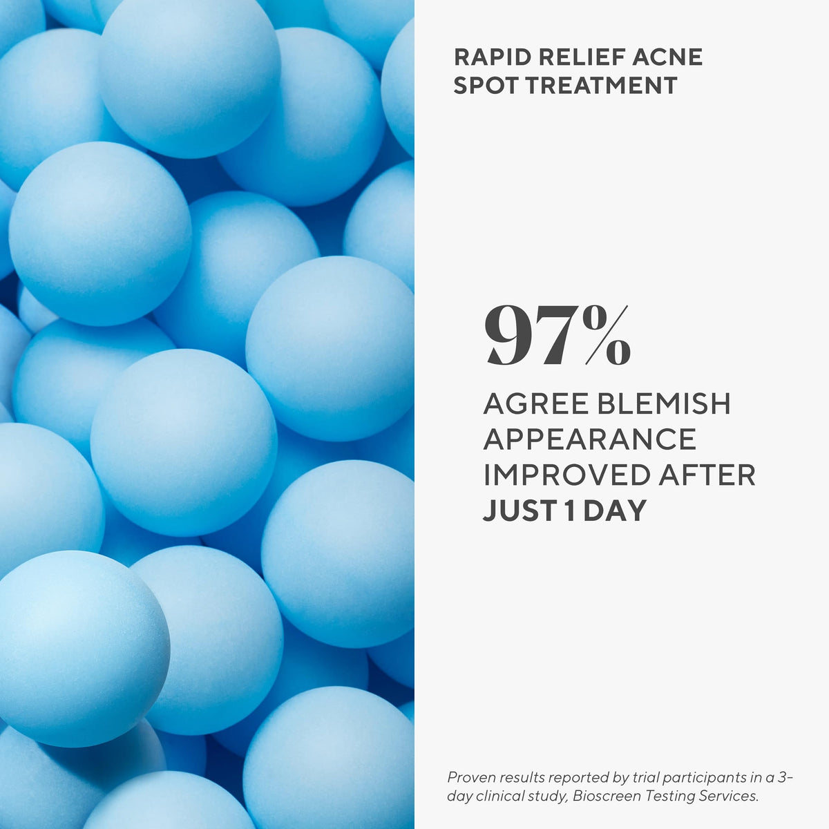 Murad application close-up on a blemish demonstrating targeted treatment and reduced redness