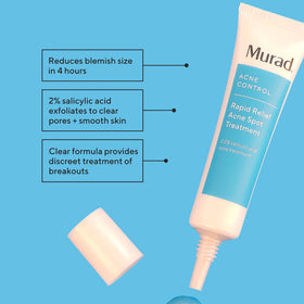 Murad clear gel texture on fingertip showing lightweight consistency and fast absorption