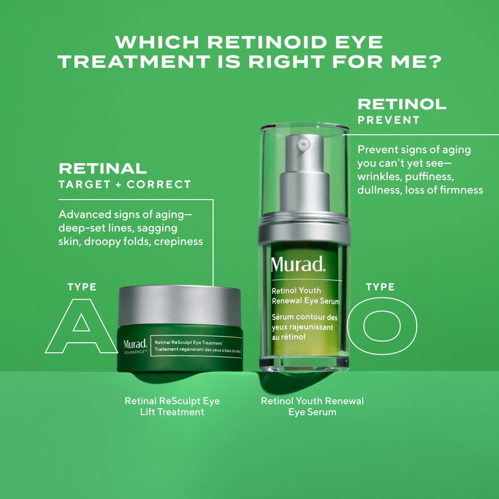 Murad ingredient board showing encapsulated retinal and gentian root benefits