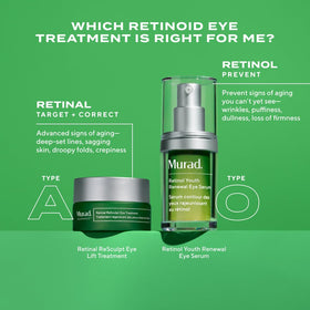 Murad ingredient board showing encapsulated retinal and gentian root benefits