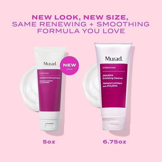 Murad tube beside hand for size and scale to aid purchase decision
