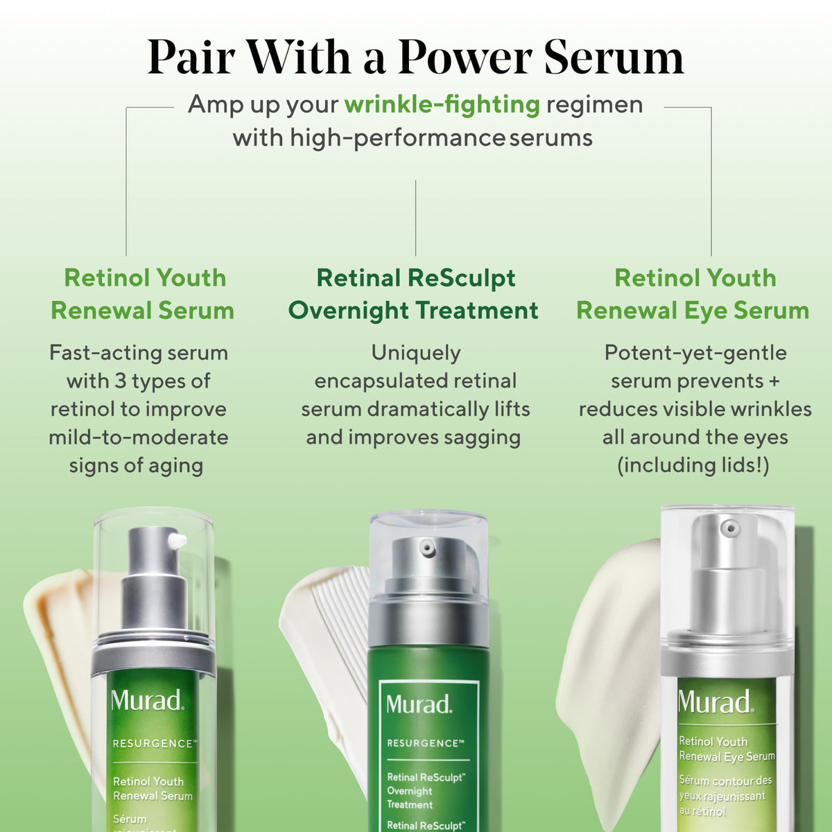 Murad bottle next to hand for size scale and travel-friendly benefit