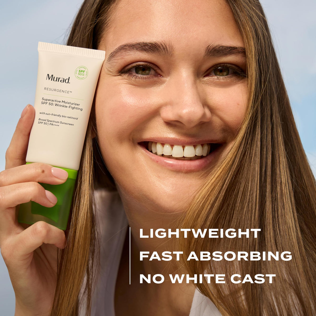 Murad under makeup demo demonstrating compatibility and non-pilling finish