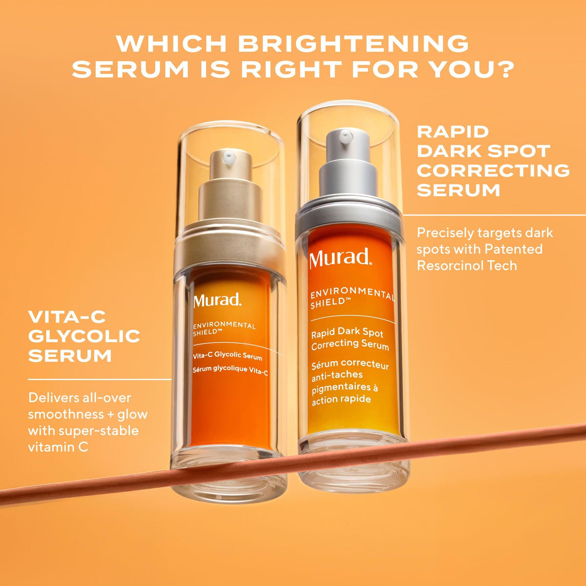 Murad serum staged on bathroom counter to show daily routine incorporation