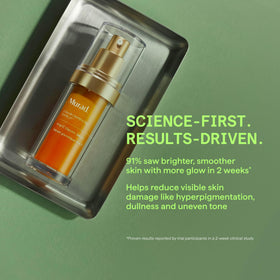 Murad serum texture swatched on hand showing lightweight absorption benefit