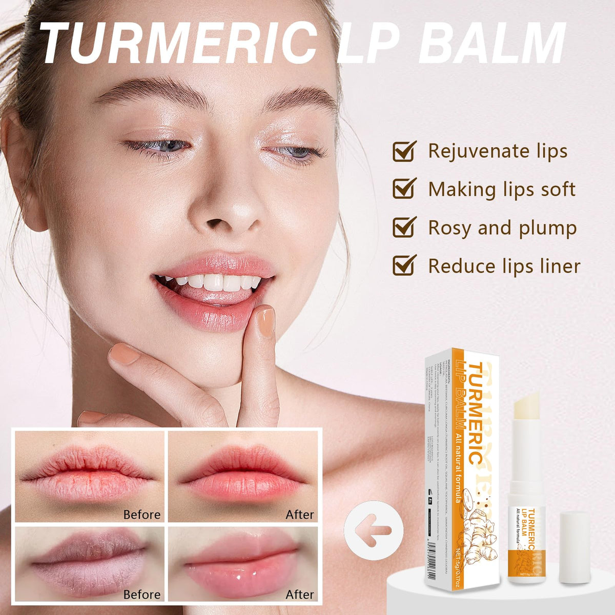 MUREND turmeric root and oils visual highlighting natural ingredients benefit