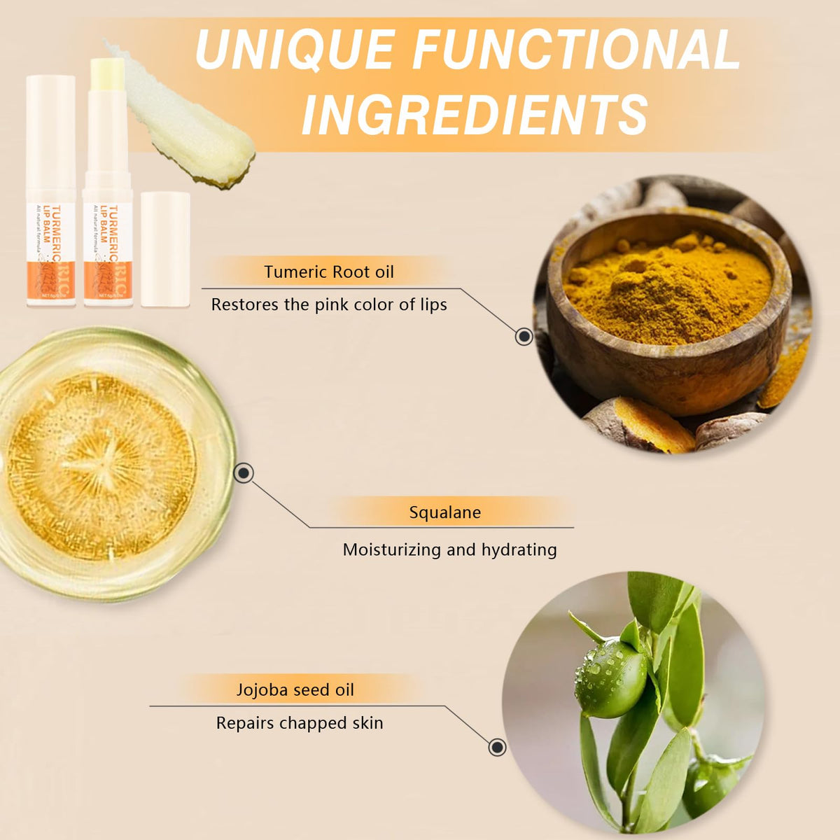 MUREND applying balm to lips demonstrating immediate hydration and comfort benefit