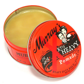 Murray's pomade close-up of wax texture demonstrating thick consistency for sculpting styles
