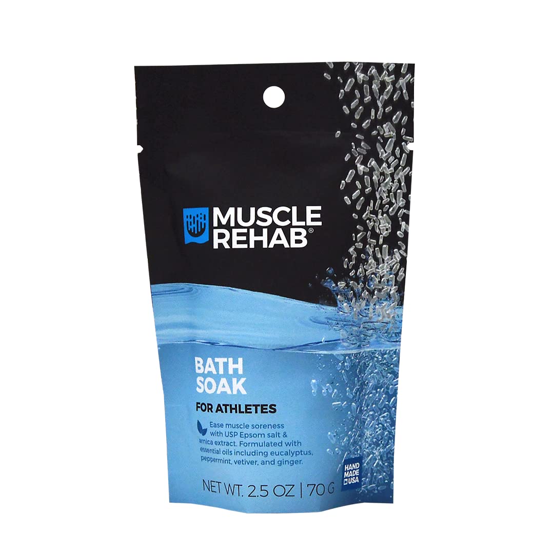 Muscle Rehab heavy-duty sealed pouch detail showing moisture-lock protection