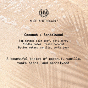 Muse Apothecary bottle staged by kitchen sink for aromatic handwashing benefit