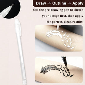 MuseLuxe 100 reusable stencils spread showing design variety and reusability