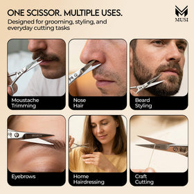 MUSI stainless-steel handle texture showing durable, rust-resistant finish