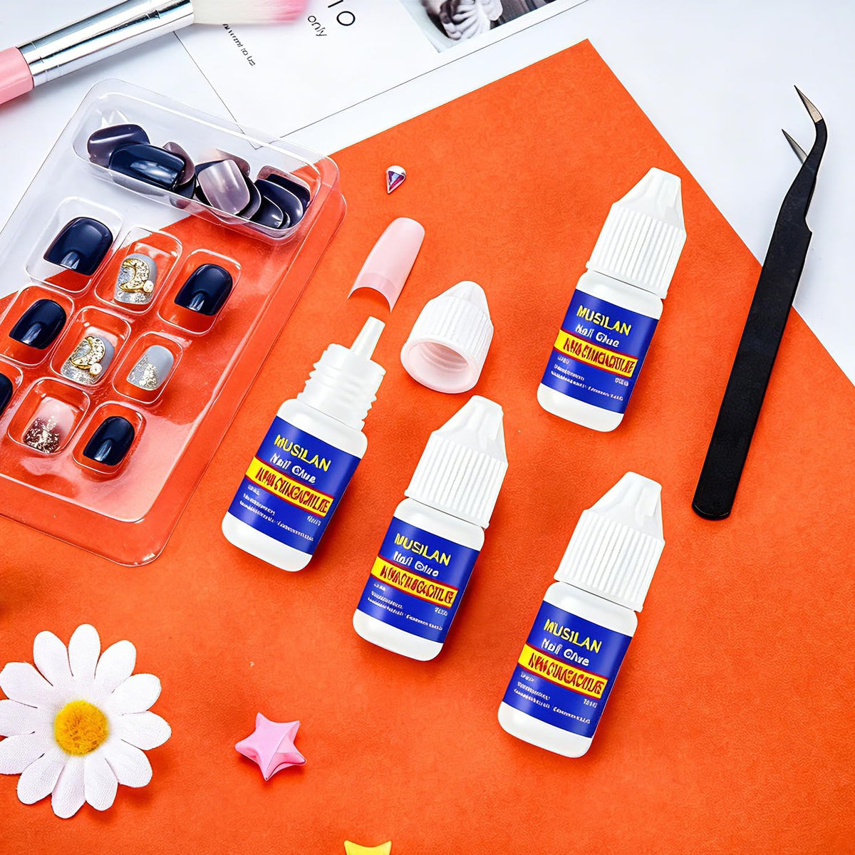 MUSILAN bottle cap and nozzle detail for controlled, mess-free use