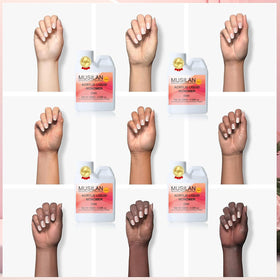 MUSILAN finished acrylic extensions lifestyle shot highlighting durable, polished look