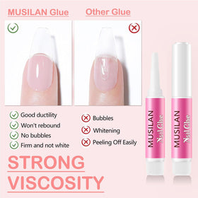 MUSILAN crystal glass file included for prep and smooth finish