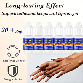 MUSILAN adhesive droplet close-up showing smooth texture and tack