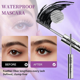 Musizlee before and after lashes illustrating added volume and lifted curl