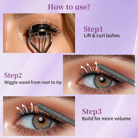 Musizlee model wearing dramatic evening lashes showing long-lasting waterproof wear