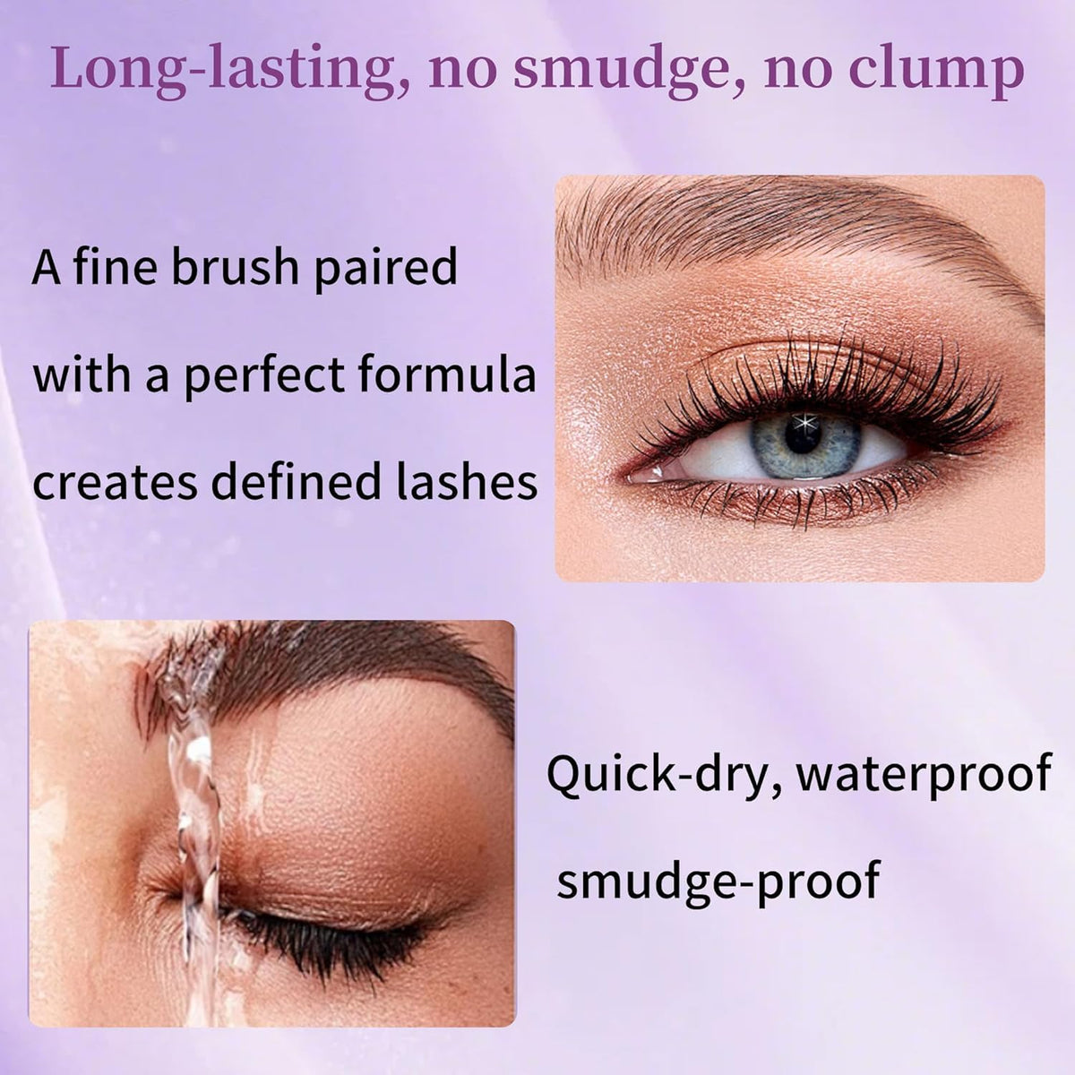 Musizlee mascara next to ruler showing compact size and travel convenience